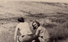 Гутовская Надежда Ивановна (Фомичёва), вторая экспедиция, Крым (Орлиное), май 1968 после 2 курса, мама слева, тётя Лена (Степанова/Буланова) справа