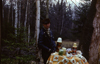 Владимир Олегович Гутовский с женой Надеждой Ивановной Гутовской (Фомичёвой) выбрались в лес, 17 апреля 1982