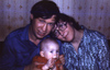 Надежда Ивановна Гутовская (Фомичёва)  и Владимир Олегович Гутовский с сыном Алексеем Гутовским, 22 февраля 1983