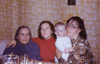 Надежда Ивановна Гутовская (Фомичёва)  с сыном Алексеем, в гостях у бабушки Дуси (Евдокии Ивановны Фомичёвой/Борисовой) 2 мая 1983; на фото бабушка, тётя Галя, мамочка и я