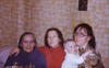 Надежда Ивановна Гутовская (Фомичёва)  с сыном Алексеем, в гостях у бабушки Дуси 2 мая 1983; на фото бабушка, тётя Галя, мамочка и я