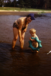 отпуск на Волге, Высокое-Копылово, август 1984, на фото: Надежда Ивановна Гутовская (Фомичёва) с сыном Алексеем