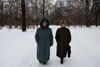 сёстры Надежда Ивановна Гутовская (Фомичёва) и Галина Ивановна Фомичёва, 3 января 2009, ГБС РАН
